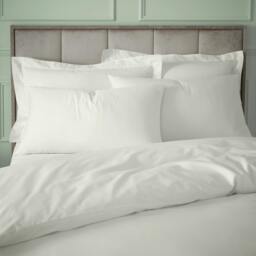 Rackhams 180 Thread Count Egyptian Cotton Duvet Cover Set Cream - Single - Cream - thumbnail 3