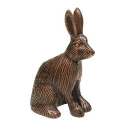 Rackhams Cast Aluminium Hare Candle Holder - Antique Copper - thumbnail 1