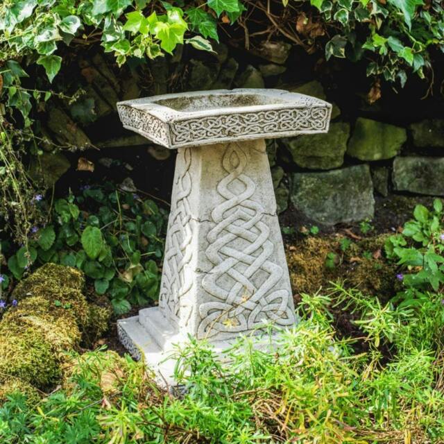 Rackhams Celtic style Birdbath with Square Top - image 1