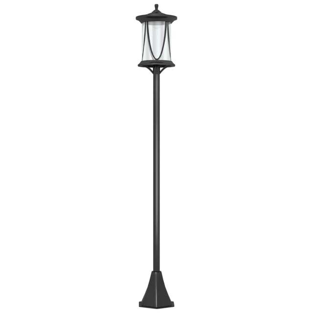 Rackhams Solar Lamp Post Light, 1.3 M LED Outdoor Street Light, Waterproof IP44 for Patio, Garden, Pathway, Cool White - image 1