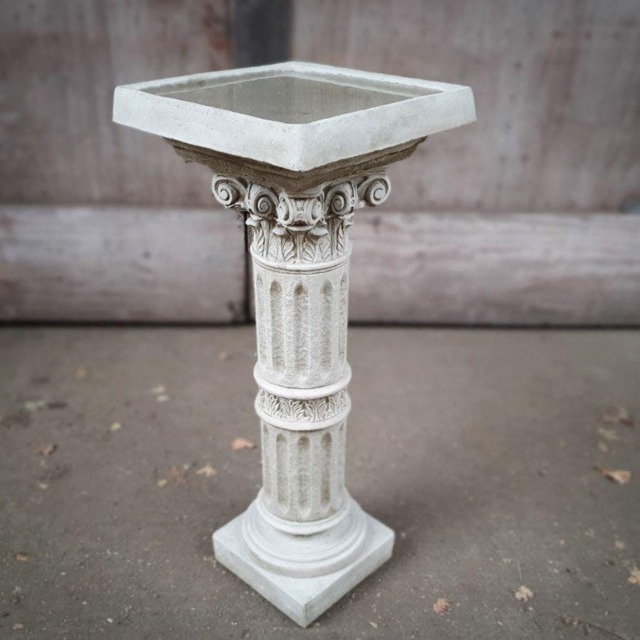 Rackhams Classic Corinthian Birdbath with Square Top - image 1