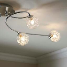 Rackhams Jaymie 6-Light Chrome Semi-Flush Ceiling Light - thumbnail 4