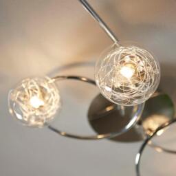 Rackhams Jaymie 6-Light Chrome Semi-Flush Ceiling Light - thumbnail 6