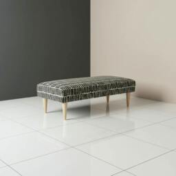 Rackhams Handmade Intricate Stitched Ottoman Seating – Premium Non-Storage Bench & Coffee Table - 50 x 40 Inches (127 x 102cm) - thumbnail 2