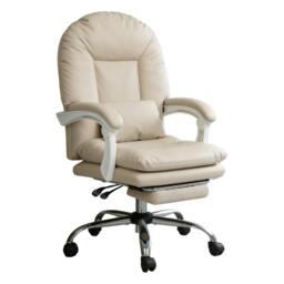 Rackhams Office Chair Ergonomic Executive Chair Heavy Duty  155°Reclining Leather
