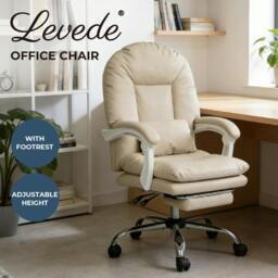 Rackhams Office Chair Ergonomic Executive Chair Heavy Duty  155°Reclining Leather - thumbnail 2