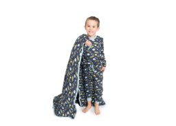 Rackhams Child blanket - space print - One Size - Blue - thumbnail 5
