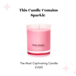 Rackhams Plumphoria - Glitter Bomb™ Luxury Gift Candle In Plum & Rose 230G - thumbnail 2