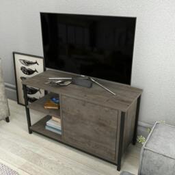 "Rackhams Muskegon Modern Tv Stand TV Cabinet for TV's up to 41"" - Black White" - thumbnail 5