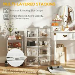 Rackhams 8PCS Clear Shoe Box, Plastic Stackable Shoe Storage Box for UK/EU Size up to 12/46 with Magnetic Door for Women/Men, 28 x 36 x 21 cm - thumbnail 4