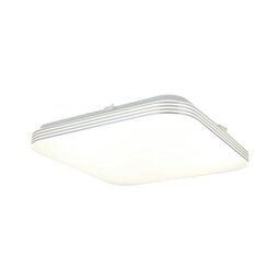 Rackhams Ajax Modern LED 26CM Ceiling Lamp In Cool White With Chrome Detail With Long Life Low Energy Light Source 11W(66W) - thumbnail 2