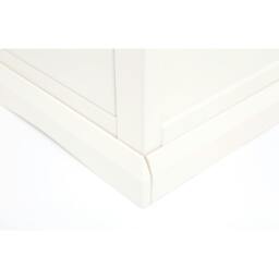 Rackhams Castelli 6 Drawer Chest of Drawers Chrome Knob - Off White - thumbnail 6