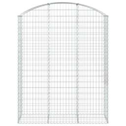 Rackhams Arched Gabion Basket 150x50x180/200 cm Galvanised Iron - thumbnail 3