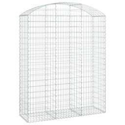 Rackhams Arched Gabion Basket 150x50x180/200 cm Galvanised Iron - thumbnail 2