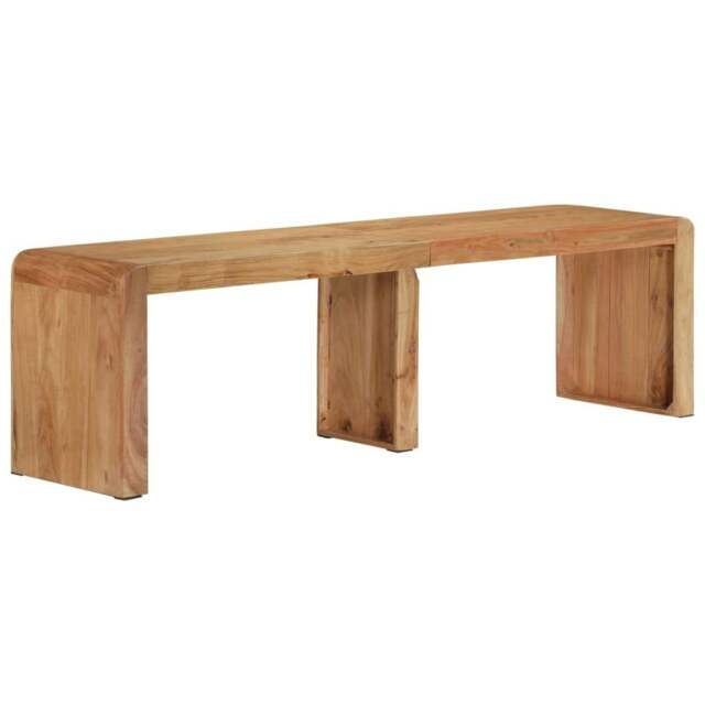 Rackhams Bench 160x38x45 cm Solid Wood Acacia - Solid acacia wood with a natural finish