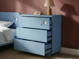 Rackhams Livana 3 Drawer Chest - Blue - thumbnail 3