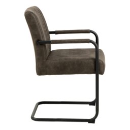 Rackhams Adele Dining Chair in Grey Fabric Set of 2 - 1 - thumbnail 3
