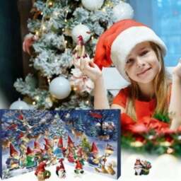 Rackhams Christmas Santa & Dwarf Advent Calendar - Blue - thumbnail 4