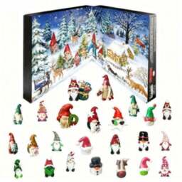 Rackhams Christmas Santa & Dwarf Advent Calendar - Blue - thumbnail 5