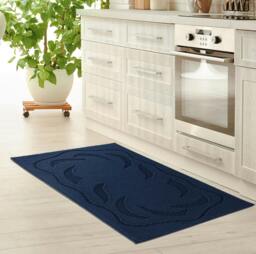 Rackhams Ovalack Gel Mat - Navy - 50cm x 80cm (1.6ft x 2.6ft) - thumbnail 2