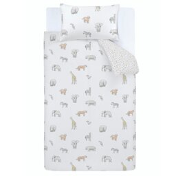 Rackhams Zoo Animals Cotton Reversible Duvet Cover Set - Single - thumbnail 5