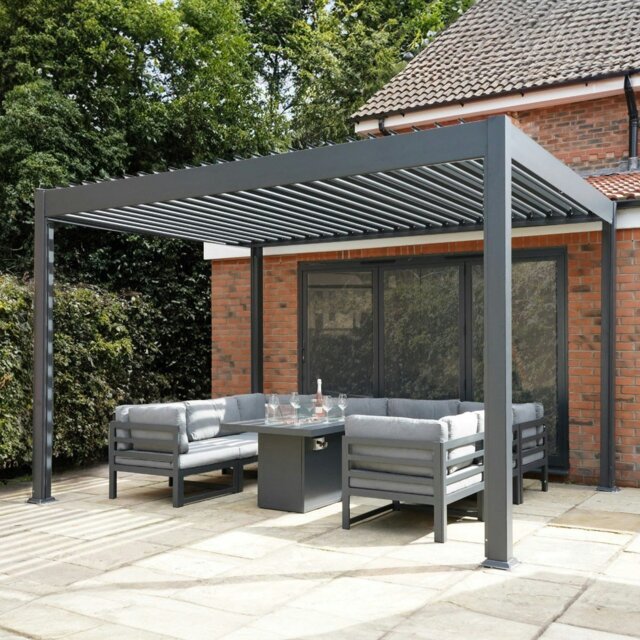 Rackhams Aluminium Pergola 3m x 3m - image 1