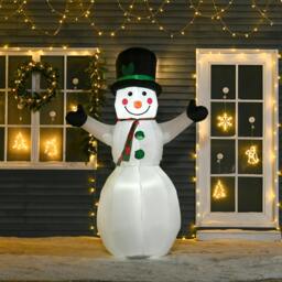 Rackhams 6.5ft Inflatable Snowman Xmas Airblown Holiday Decoration Outdoor
