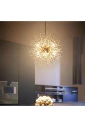 Rackhams Sputnik Hanging Pendant Light - Gold - One Size - thumbnail 3
