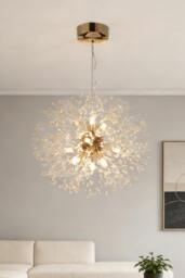 Rackhams Sputnik Hanging Pendant Light - Gold - One Size - thumbnail 1