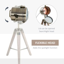 Rackhams Vintage Tripod Table Desk Lamp Bedside Light Copper Finish - thumbnail 5
