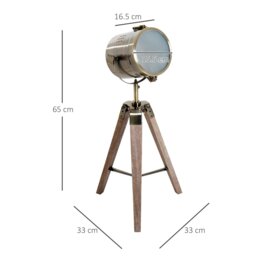 Rackhams Vintage Tripod Table Desk Lamp Bedside Light Copper Finish - thumbnail 3