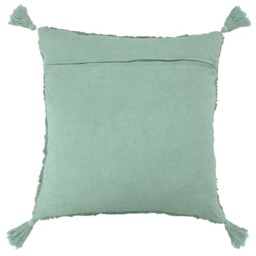 Rackhams Kantha Tufted Diamond Cushion Cover - Eucalyptus - One Size - Eucalyptus - 100% Cotton - thumbnail 2