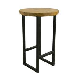 Rackhams Rustic Round Outdoor Bar Stool - thumbnail 2