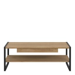 Rackhams High Rock Coffee Table in Riviera Oak - Riviera Oak - Brown - 60 - thumbnail 2