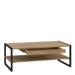Rackhams High Rock Coffee Table in Riviera Oak - Riviera Oak - Brown - 60 - thumbnail 3