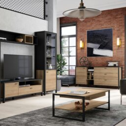 Rackhams High Rock Coffee Table in Riviera Oak - Riviera Oak - Brown - 60 - thumbnail 5
