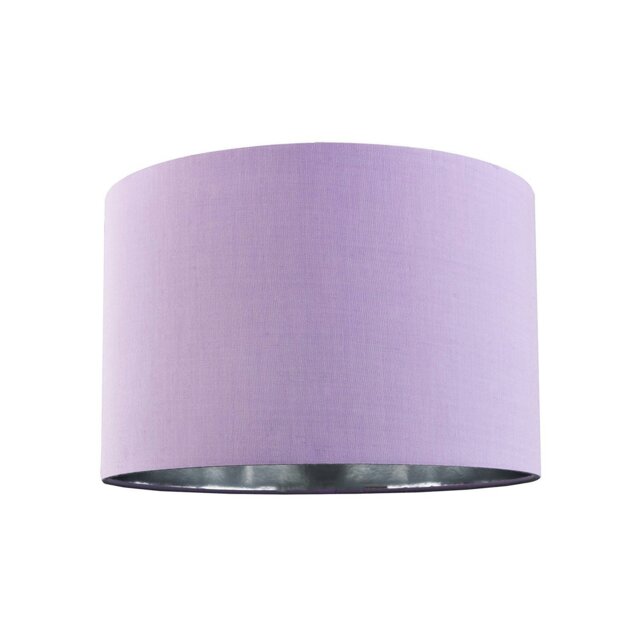 "Rackhams Contemporary Lilac Cotton 10"" Table/Pendant Lampshade with Shiny Silver Inner" - image 1