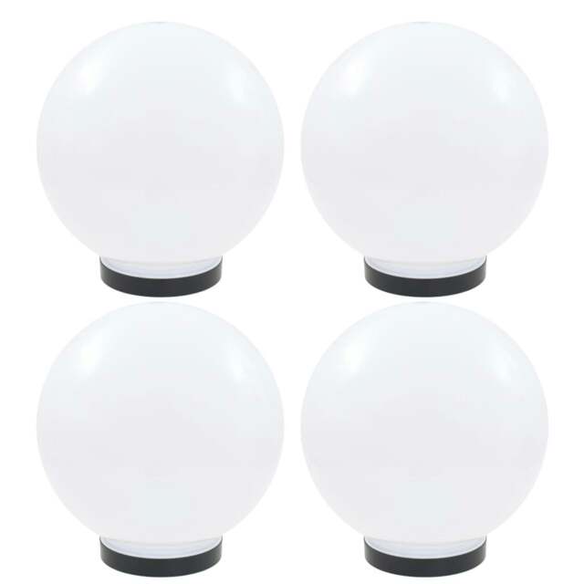 Rackhams LED Bowl Lamps 4 pcs Spherical 25 cm PMMA