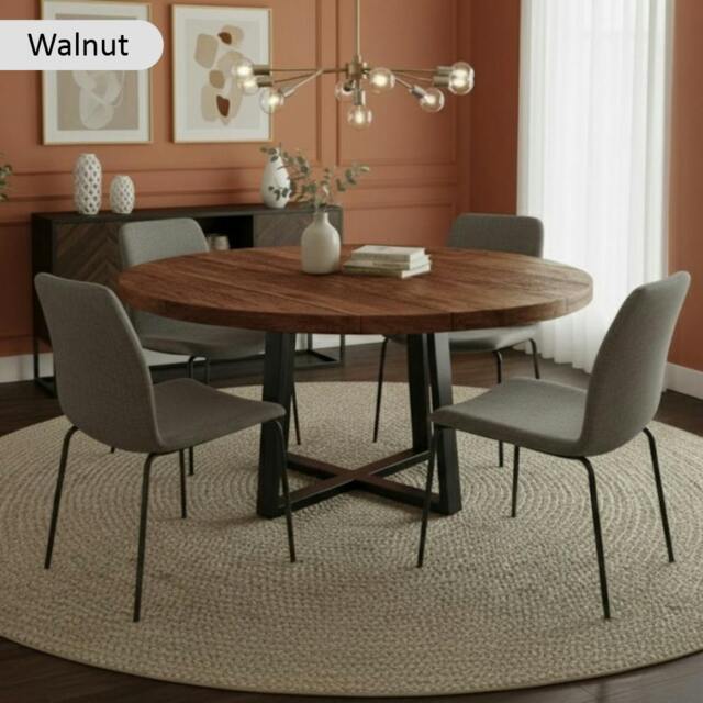 Rackhams Reclaimed Round Dining Table - 120cm - image 1