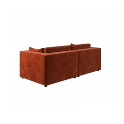 Rackhams Cantu Loveseat Sofa, Two Seater Sofa, Velvet - Green - thumbnail 6