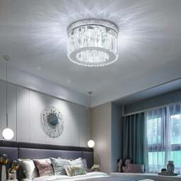 Rackhams Modern Round Crystal Ceiling Light - thumbnail 2
