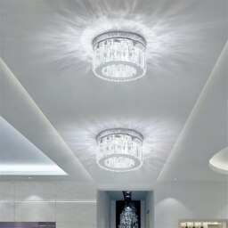 Rackhams Modern Round Crystal Ceiling Light - thumbnail 5