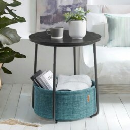 Rackhams Side Table with Removable and Washable Storage Basket - thumbnail 4