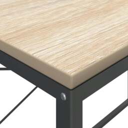 Rackhams Computer Desk Black and Oak 110x60x70 cm Engineered Wood - thumbnail 6