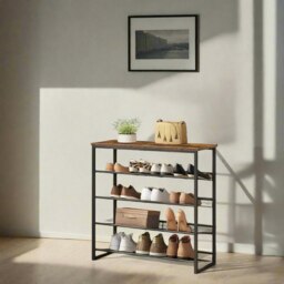 Rackhams 5-Tier Adjustable Shoe Rack - Shoe Organizer for Entryway - thumbnail 2