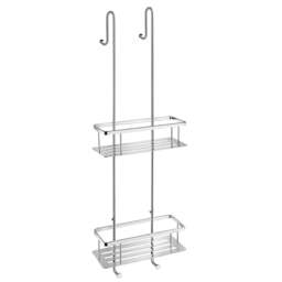 Rackhams Polished Chrome Hanging Double Shower Basket