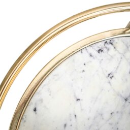 Rackhams Opulence Set of 2 Nested Side Tables Marble/Gold - thumbnail 4