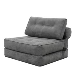 Rackhams Convertible Sofa Bed 3-IN-1 Portable Boneless Counch Lightweight Foldable - Black - thumbnail 2