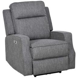Rackhams 150° Electric Reclining Chair, with USB port and Footrest - Charcoal Grey - thumbnail 1