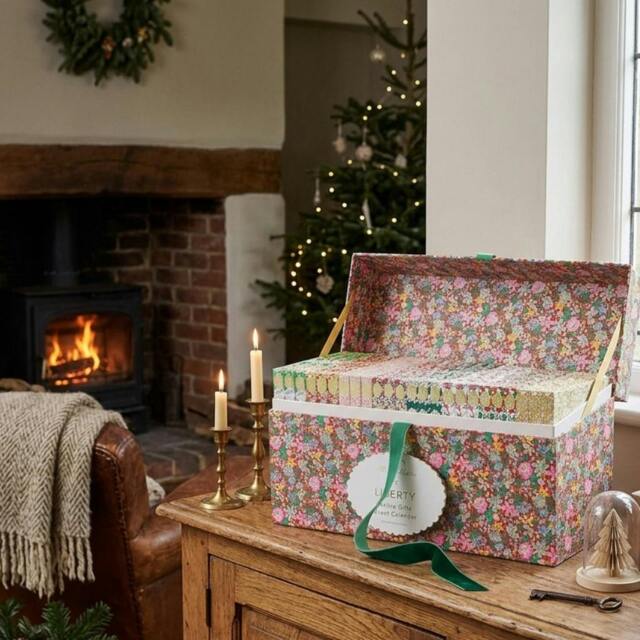 Rackhams Liberty Festive Gifts Advent Calendar - Card/Elastic/Glass/Paper/Plastic/Velvet - 12.1 x 17.1 x 1cm - image 1